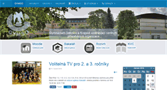Desktop Screenshot of gymso.cz