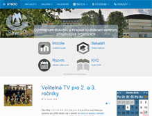 Tablet Screenshot of gymso.cz