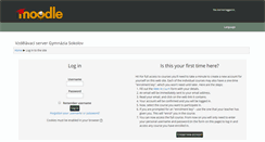 Desktop Screenshot of moodle.gymso.cz