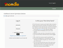 Tablet Screenshot of moodle.gymso.cz